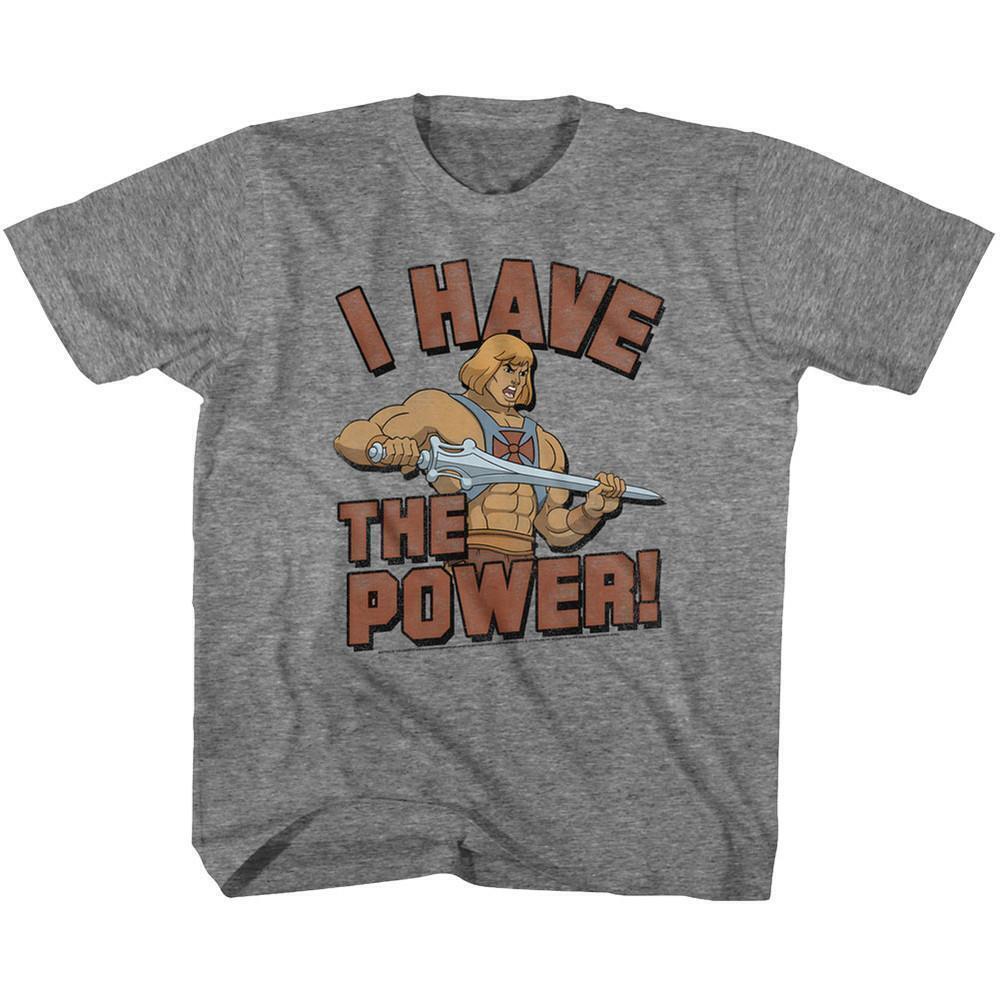 Masters Of The Universe The Power Graphite Heather Youth T Shirt